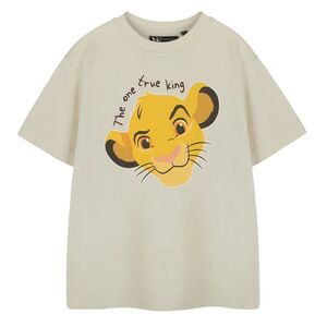 The Lion King Childrens/Kids The One True King Short-Sleeved T-Shirt / Beige